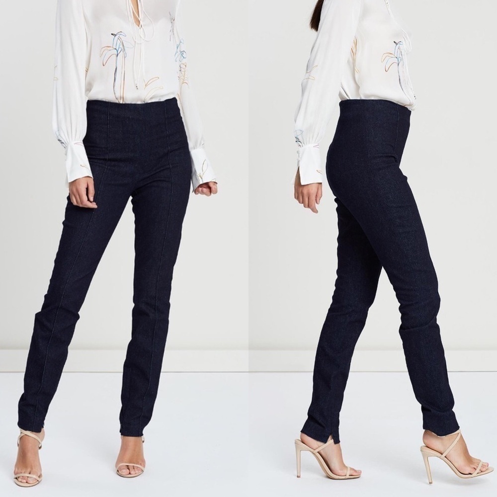 Theory High-Rise Nep Denim Skinny Legging 4